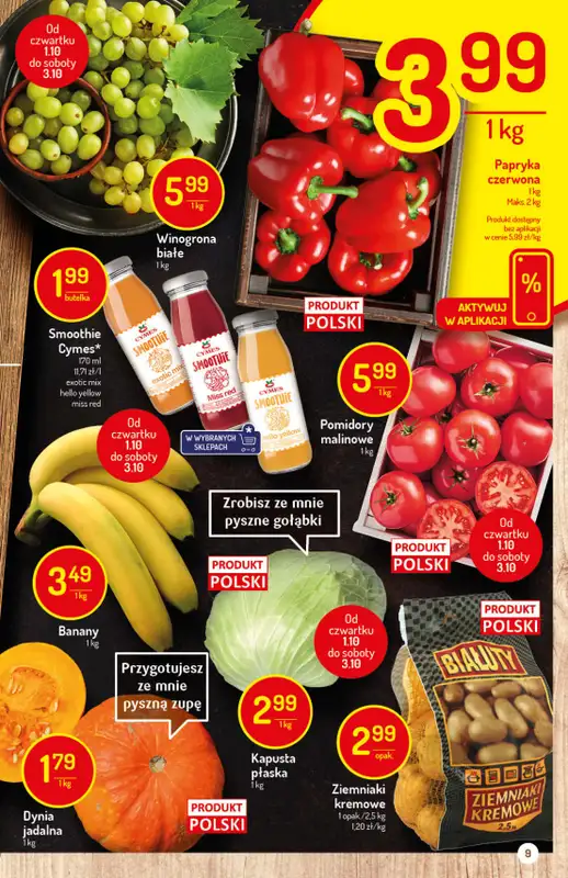 Mila-Delikatesy Centrum - gazetka promocyjna Gazetka od czwartku 01.10 do środy 07.10 - strona 9