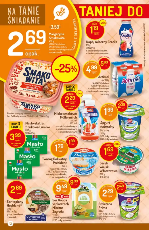 Mila-Delikatesy Centrum - gazetka promocyjna Gazetka od czwartku 01.10 do środy 07.10 - strona 12