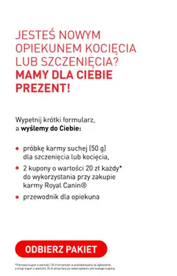 Royal Canin - gazetka promocyjna Odbierz darmowy pakiet Royal Canin od piątku 02.10 do środy 07.10 - strona 2