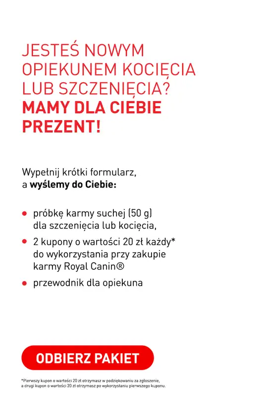 Royal Canin - gazetka promocyjna Odbierz darmowy pakiet Royal Canin od piątku 02.10 do środy 07.10 - strona 2