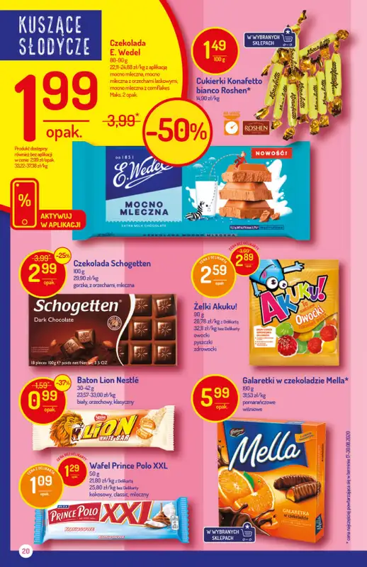 Mila-Delikatesy Centrum - gazetka promocyjna Gazetka od czwartku 15.10 do środy 21.10 - strona 20