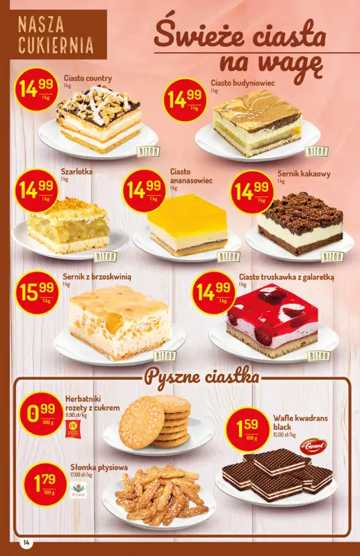 Mila-Delikatesy Centrum - gazetka promocyjna Gazetka od czwartku 15.10 do środy 21.10 - strona 14