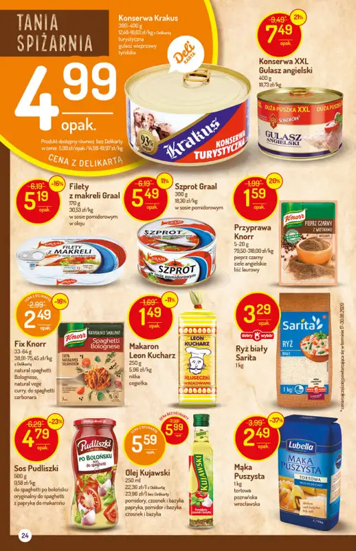 Mila-Delikatesy Centrum - gazetka promocyjna Gazetka od czwartku 15.10 do środy 21.10 - strona 24