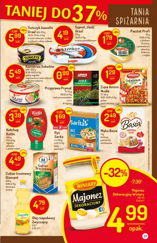 Mila-Delikatesy Centrum - gazetka promocyjna Gazetka od czwartku 22.10 do środy 28.10 - strona 23