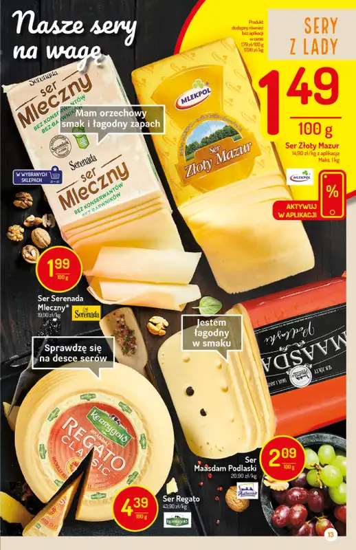Mila-Delikatesy Centrum - gazetka promocyjna Gazetka od czwartku 29.10 do środy 04.11 - strona 13