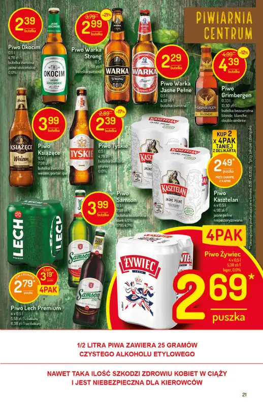 Mila-Delikatesy Centrum - gazetka promocyjna Gazetka od czwartku 19.11 do środy 25.11 - strona 21