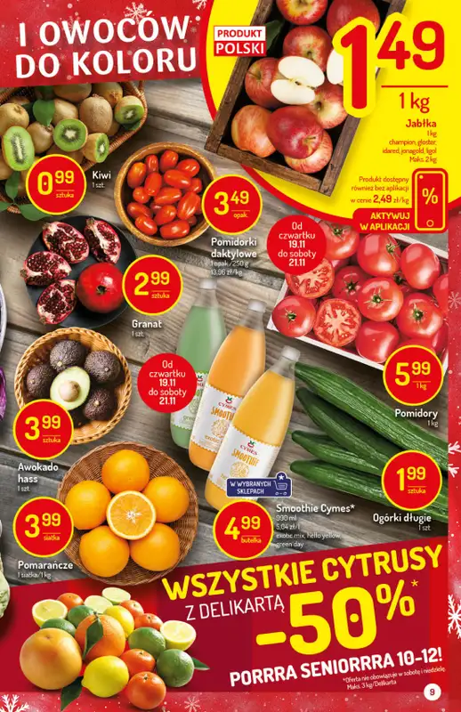 Mila-Delikatesy Centrum - gazetka promocyjna Gazetka od czwartku 19.11 do środy 25.11 - strona 9