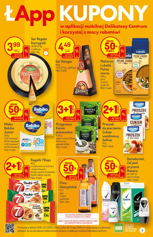 Mila-Delikatesy Centrum - gazetka promocyjna Gazetka od czwartku 26.11 do środy 02.12 - strona 5