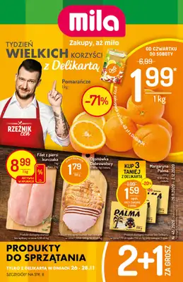Mila-Delikatesy Centrum - gazetka promocyjna Gazetka od czwartku 26.11 do środy 02.12