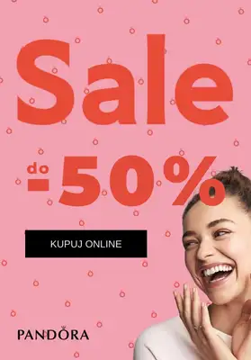 Pandora - gazetka promocyjna Do -50% SALE od wtorku 29.12 do środy 06.01 Pandora - gazetka promocyjna Do -50% SALE od wtorku 29.12 do środy 06.01