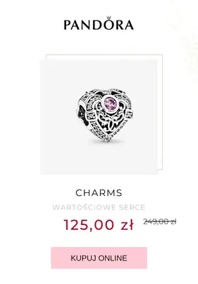 Pandora - gazetka promocyjna Do -50% SALE od wtorku 29.12 do środy 06.01 - strona 15 Pandora - gazetka promocyjna Do -50% SALE od wtorku 29.12 do środy 06.01 - strona 15