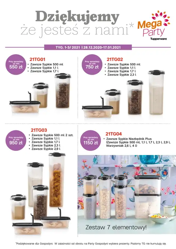 Tupperware - gazetka promocyjna Oferta miesiąca od czwartku 31.12 do niedzieli 17.01 - strona 7