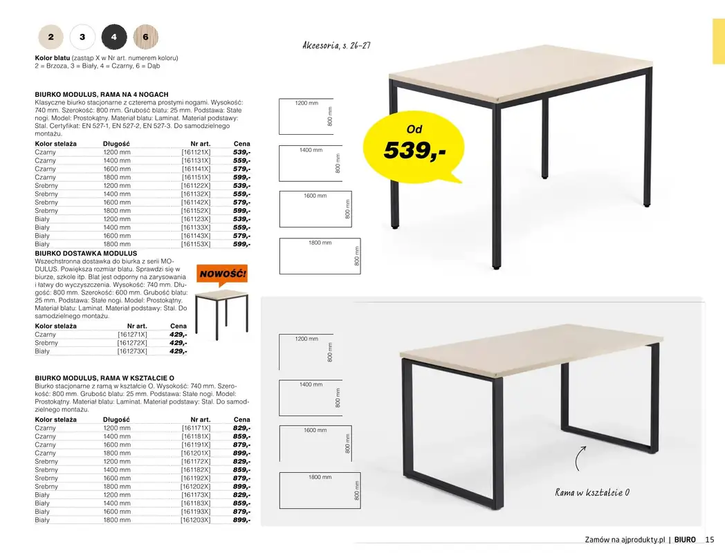 AJ Produkty - gazetka promocyjna Biuro cz. 1- Nowy katalog Zima od poniedziałku 18.01 do piątku 30.04 - strona 12