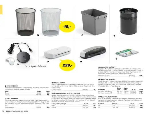 AJ Produkty - gazetka promocyjna Biuro cz. 1- Nowy katalog Zima od poniedziałku 18.01 do piątku 30.04 - strona 39 AJ Produkty - gazetka promocyjna Biuro cz. 1- Nowy katalog Zima od poniedziałku 18.01 do piątku 30.04 - strona 39