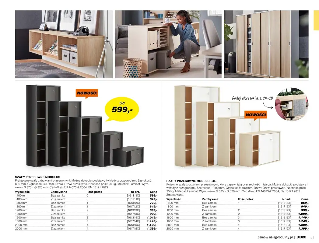 AJ Produkty - gazetka promocyjna Biuro cz. 1- Nowy katalog Zima od poniedziałku 18.01 do piątku 30.04 - strona 19