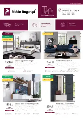 Meble-Bogart.pl - gazetka promocyjna Gazetka promocyjna od wtorku 19.01 do niedzieli 07.02