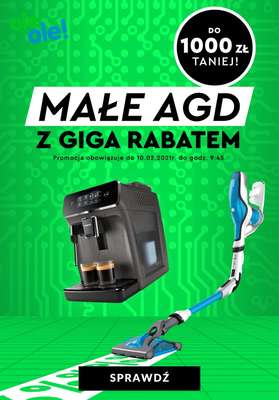 OleOle! - gazetka promocyjna Do -1000 zł na małe AGD od piątku 29.01 do środy 10.02