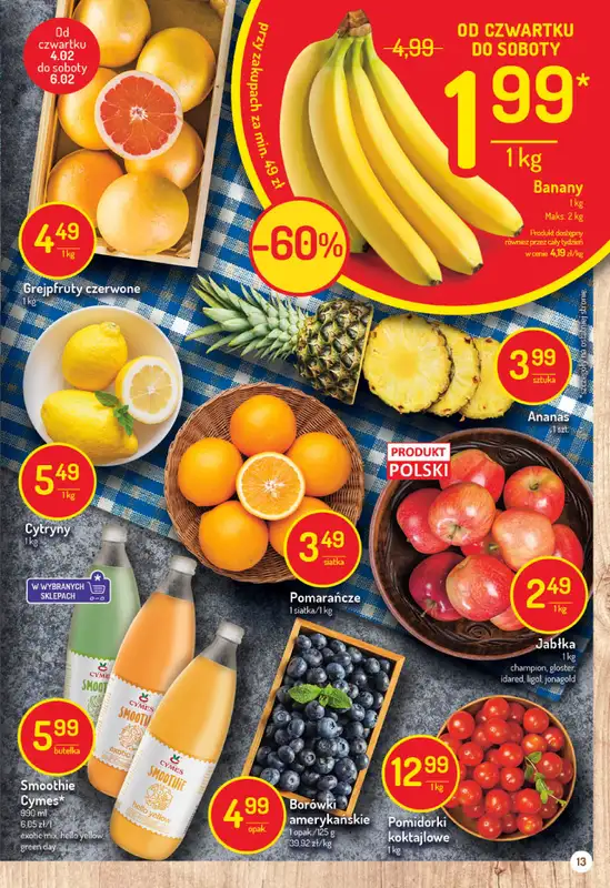 Mila-Delikatesy Centrum - gazetka promocyjna Gazetka od czwartku 04.02 do środy 10.02 - strona 13