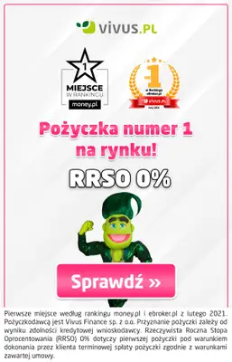 Vivus - gazetka promocyjna Pożyczka nr 1 na rynku! RRSO 0% od wtorku 09.02 do niedzieli 28.02