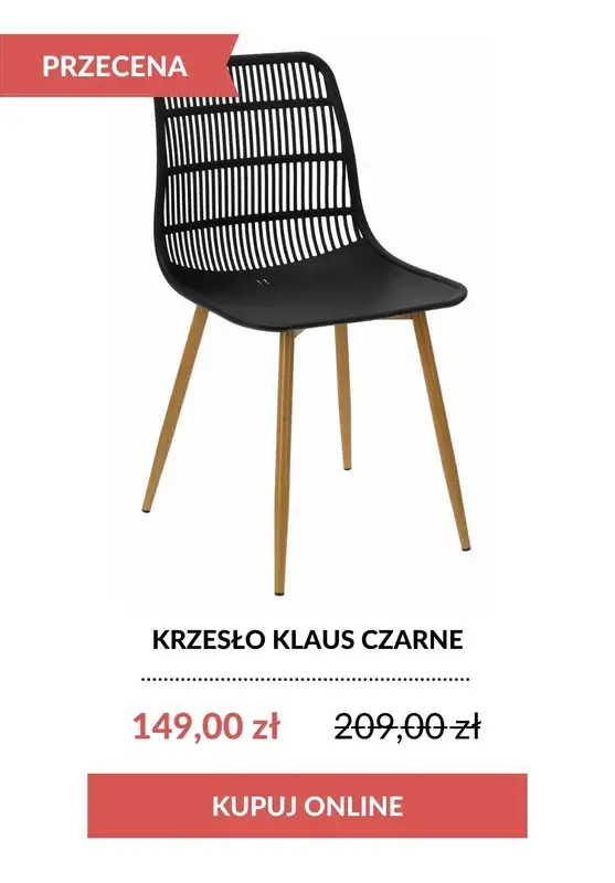 Dkwadrat - gazetka promocyjna Dodatkowe -9% na krzesła z KODEM od poniedziałku 15.02  - strona 4