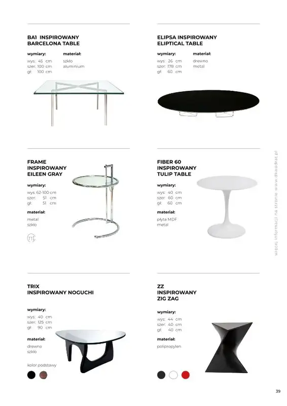 Dkwadrat - gazetka promocyjna KATALOG D2 DESIGN od piątku 12.03 do środy 30.06 - strona 39