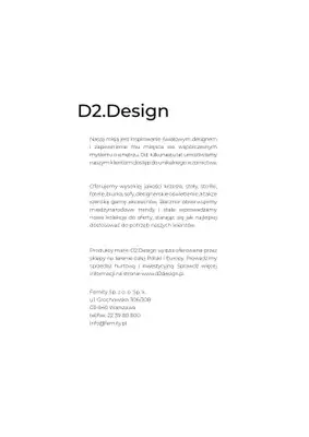 Dkwadrat - gazetka promocyjna KATALOG D2 DESIGN od piątku 12.03 do środy 30.06 - strona 2