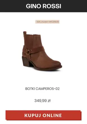 Gino Rossi - gazetka promocyjna Do -30% na wybrane modele z kodem od czwartku 18.03 do poniedziałku 22.03 - strona 4