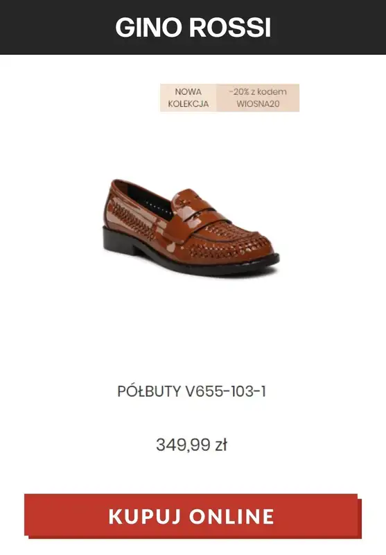 Gino Rossi - gazetka promocyjna Do -30% na wybrane modele z kodem od czwartku 18.03 do poniedziałku 22.03 - strona 15