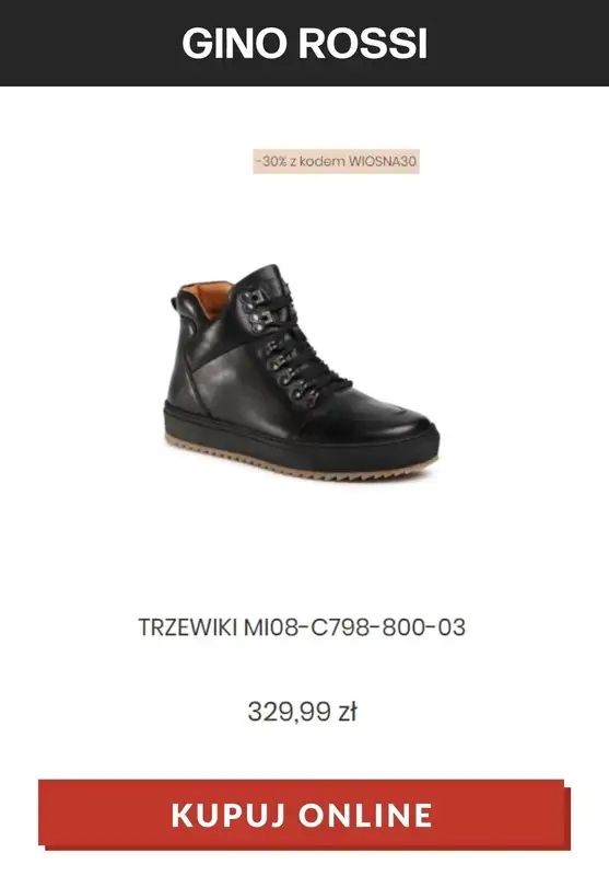 Gino Rossi - gazetka promocyjna Do -30% na wybrane modele z kodem od czwartku 18.03 do poniedziałku 22.03 - strona 2