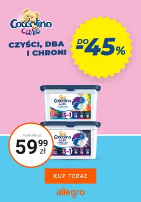 Coccolino - gazetka promocyjna Coccolino z rabatami do -45%. ZŁAP OKAZJĘ! od czwartku 18.03 do niedzieli 28.03