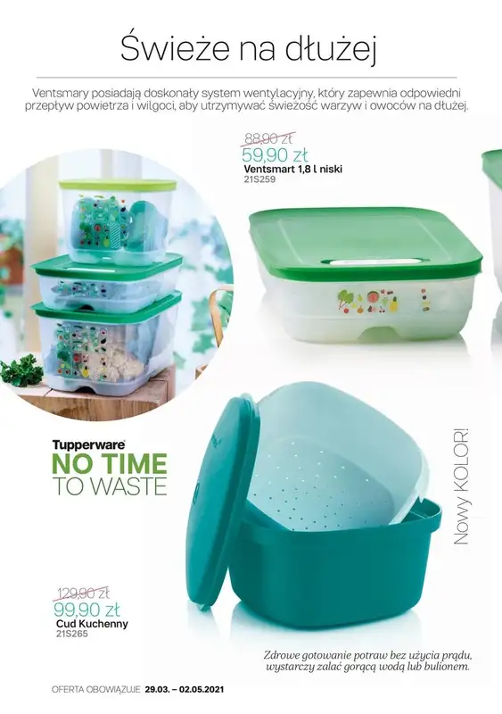 Tupperware - gazetka promocyjna Gazetka od poniedziałku 29.03 do niedzieli 02.05 - strona 4