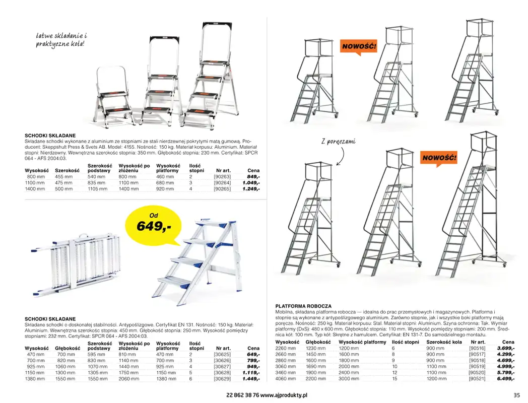 AJ Produkty - gazetka promocyjna Katalog warsztat, magazyn, przemysł od poniedziałku 10.05 do wtorku 31.08 - strona 35