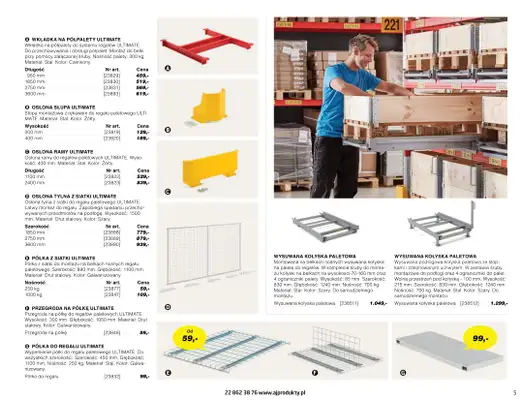 AJ Produkty - gazetka promocyjna Katalog warsztat, magazyn, przemysł od poniedziałku 10.05 do wtorku 31.08 - strona 5 AJ Produkty - gazetka promocyjna Katalog warsztat, magazyn, przemysł od poniedziałku 10.05 do wtorku 31.08 - strona 5