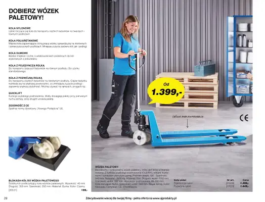 AJ Produkty - gazetka promocyjna Katalog warsztat, magazyn, przemysł od poniedziałku 10.05 do wtorku 31.08 - strona 28 AJ Produkty - gazetka promocyjna Katalog warsztat, magazyn, przemysł od poniedziałku 10.05 do wtorku 31.08 - strona 28