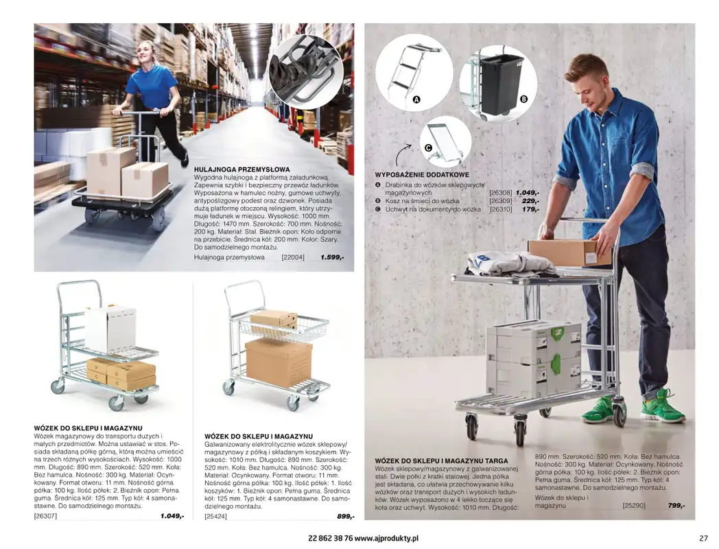 AJ Produkty - gazetka promocyjna Katalog warsztat, magazyn, przemysł od poniedziałku 10.05 do wtorku 31.08 - strona 27