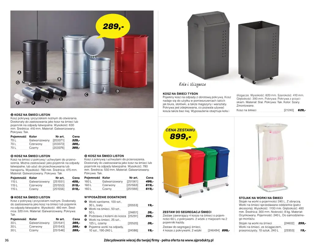 AJ Produkty - gazetka promocyjna Katalog warsztat, magazyn, przemysł od poniedziałku 10.05 do wtorku 31.08 - strona 36