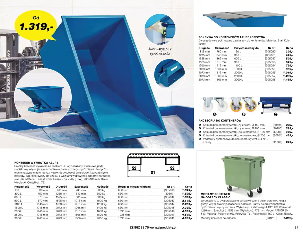 AJ Produkty - gazetka promocyjna Katalog warsztat, magazyn, przemysł od poniedziałku 10.05 do wtorku 31.08 - strona 37
