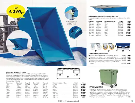AJ Produkty - gazetka promocyjna Katalog warsztat, magazyn, przemysł od poniedziałku 10.05 do wtorku 31.08 - strona 37 AJ Produkty - gazetka promocyjna Katalog warsztat, magazyn, przemysł od poniedziałku 10.05 do wtorku 31.08 - strona 37