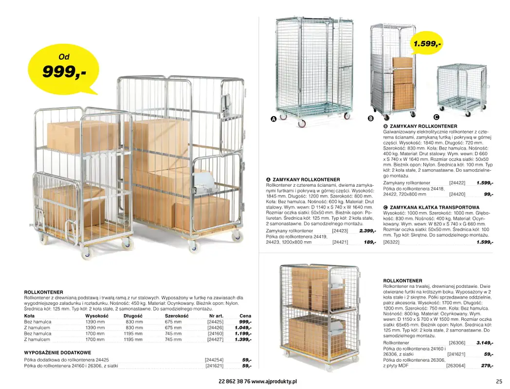 AJ Produkty - gazetka promocyjna Katalog warsztat, magazyn, przemysł od poniedziałku 10.05 do wtorku 31.08 - strona 25