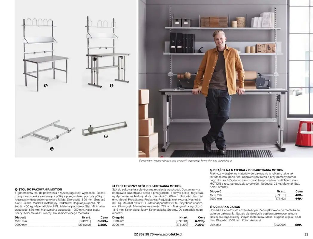 AJ Produkty - gazetka promocyjna Katalog warsztat, magazyn, przemysł od poniedziałku 10.05 do wtorku 31.08 - strona 21