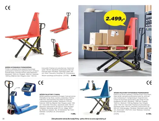 AJ Produkty - gazetka promocyjna Katalog warsztat, magazyn, przemysł od poniedziałku 10.05 do wtorku 31.08 - strona 30 AJ Produkty - gazetka promocyjna Katalog warsztat, magazyn, przemysł od poniedziałku 10.05 do wtorku 31.08 - strona 30
