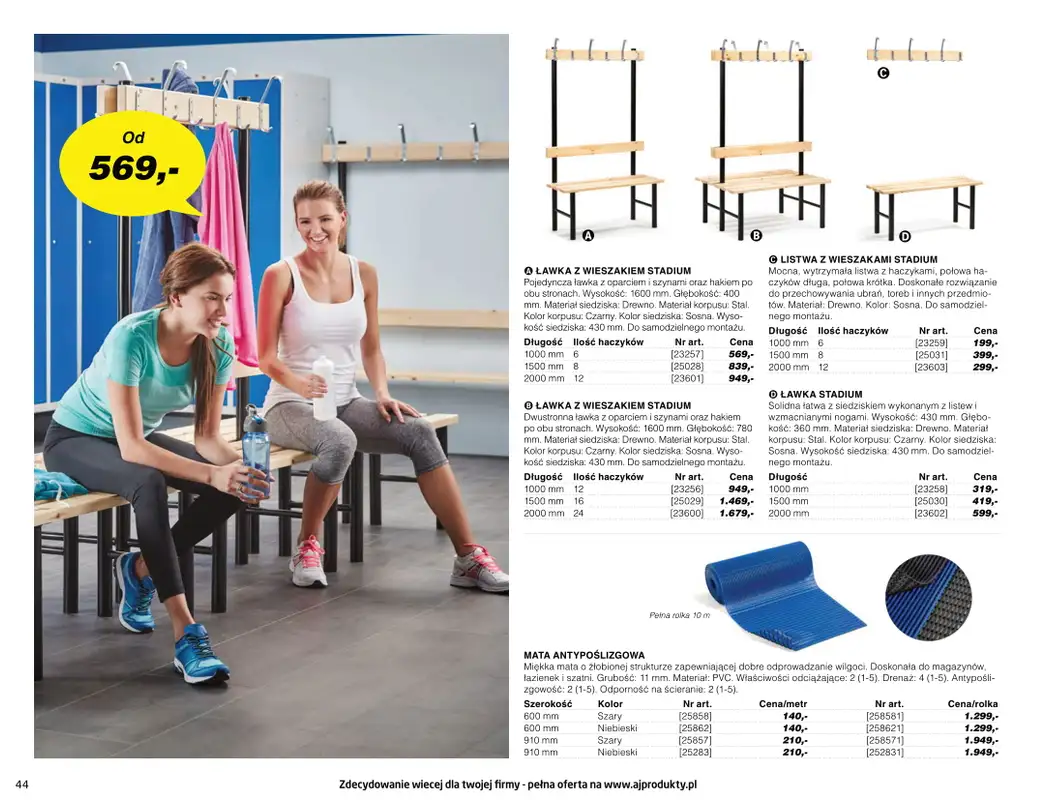 AJ Produkty - gazetka promocyjna Katalog warsztat, magazyn, przemysł od poniedziałku 10.05 do wtorku 31.08 - strona 44