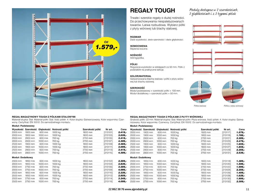 AJ Produkty - gazetka promocyjna Katalog warsztat, magazyn, przemysł od poniedziałku 10.05 do wtorku 31.08 - strona 11