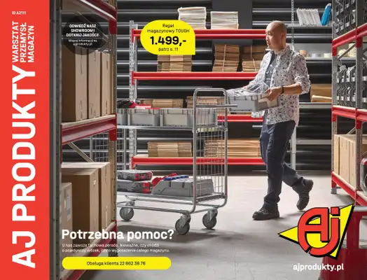 AJ Produkty - gazetka promocyjna Katalog warsztat, magazyn, przemysł od poniedziałku 10.05 do wtorku 31.08 AJ Produkty - gazetka promocyjna Katalog warsztat, magazyn, przemysł od poniedziałku 10.05 do wtorku 31.08