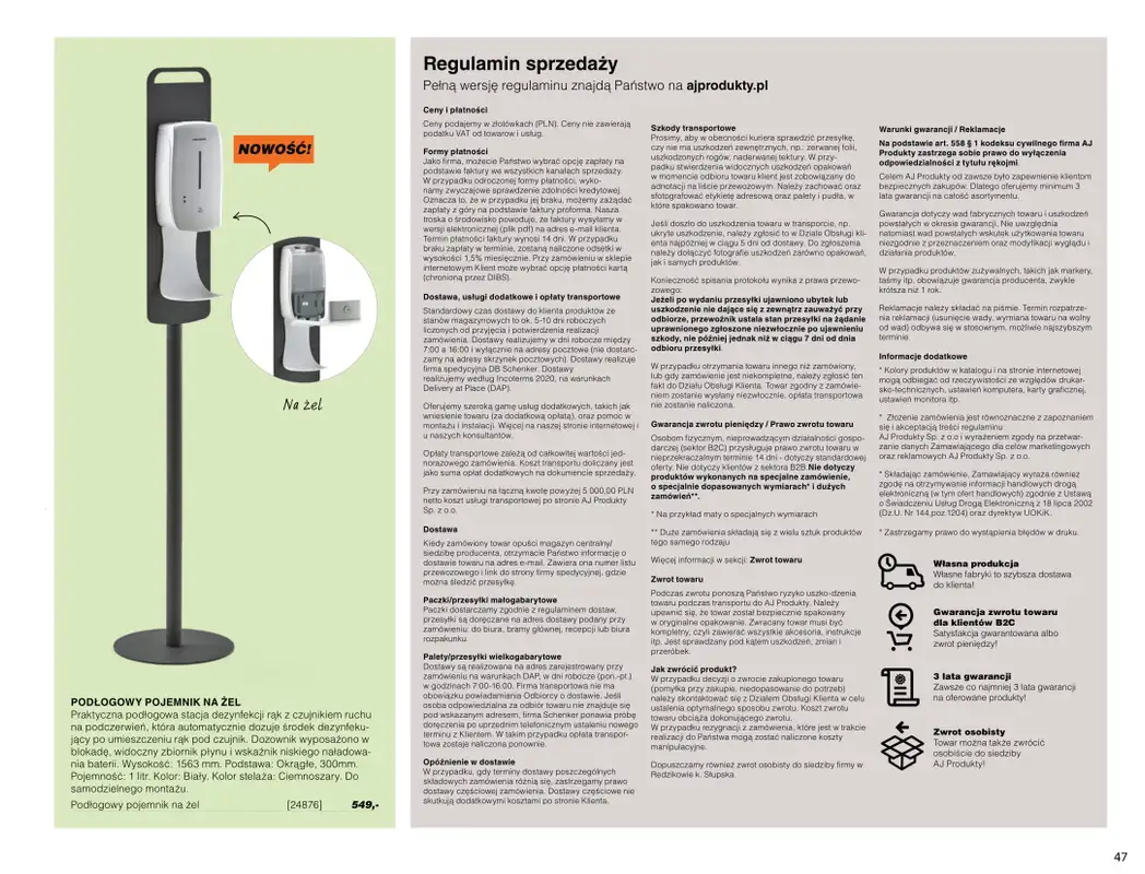 AJ Produkty - gazetka promocyjna Katalog warsztat, magazyn, przemysł od poniedziałku 10.05 do wtorku 31.08 - strona 47