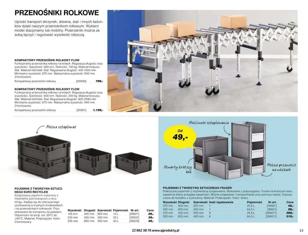 AJ Produkty - gazetka promocyjna Katalog warsztat, magazyn, przemysł od poniedziałku 10.05 do wtorku 31.08 - strona 15