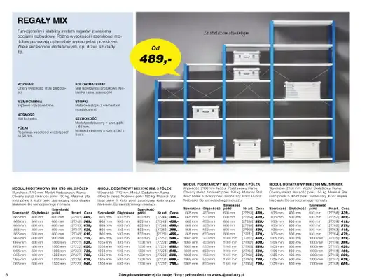 AJ Produkty - gazetka promocyjna Katalog warsztat, magazyn, przemysł od poniedziałku 10.05 do wtorku 31.08 - strona 8 AJ Produkty - gazetka promocyjna Katalog warsztat, magazyn, przemysł od poniedziałku 10.05 do wtorku 31.08 - strona 8