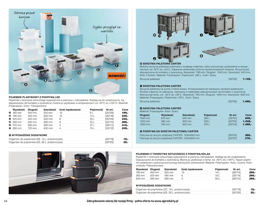 AJ Produkty - gazetka promocyjna Katalog warsztat, magazyn, przemysł od poniedziałku 10.05 do wtorku 31.08 - strona 14