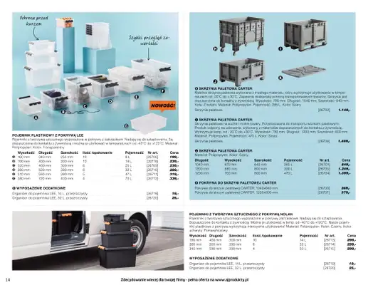 AJ Produkty - gazetka promocyjna Katalog warsztat, magazyn, przemysł od poniedziałku 10.05 do wtorku 31.08 - strona 14 AJ Produkty - gazetka promocyjna Katalog warsztat, magazyn, przemysł od poniedziałku 10.05 do wtorku 31.08 - strona 14