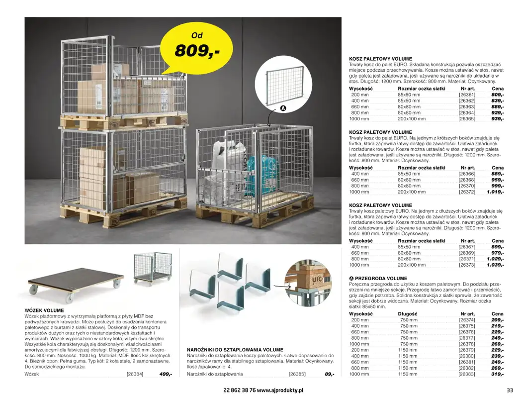 AJ Produkty - gazetka promocyjna Katalog warsztat, magazyn, przemysł od poniedziałku 10.05 do wtorku 31.08 - strona 33